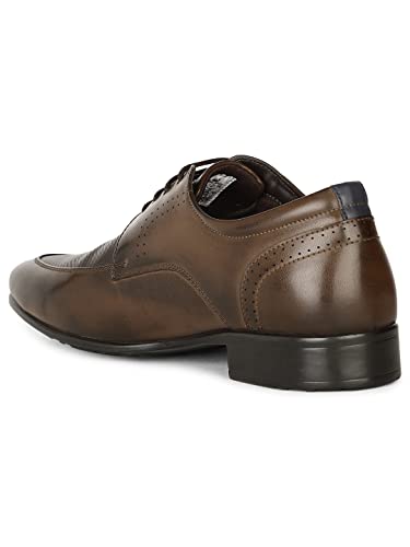 Bata Men's Lace-up Formal Shoes - Brown - Image 3