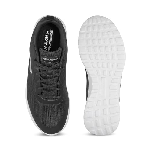 Skechers Men's Black/White Running Shoe - Image 4