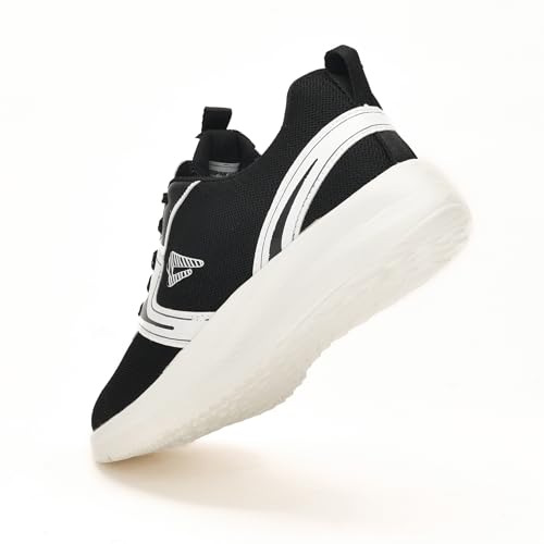 Impakto Unisex Black & Red Running Shoes - Image 3