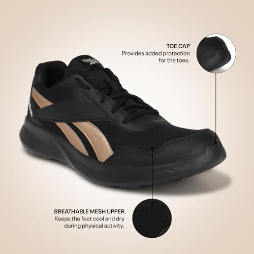 Reebok Mens Fusion Running Shoe - Black - Image 2