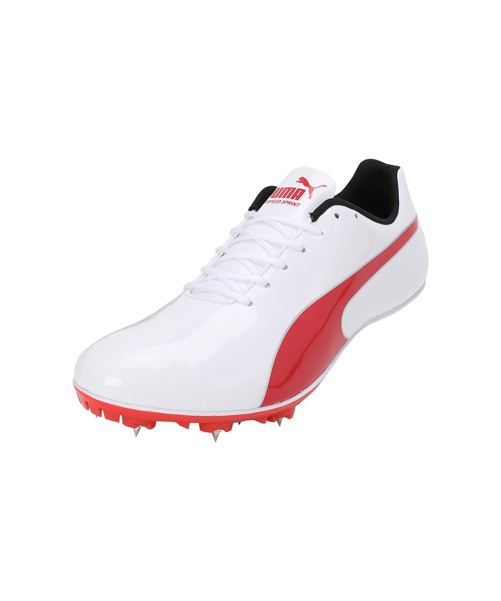 Puma Evospeed Sprint Running Shoe - White Red Silver