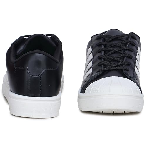 ATHCO Men's U-Star Running Shoes - Black White - Image 4