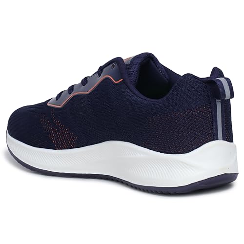 ATHCO Men's Akron Navy Orange Running Shoes - Image 5