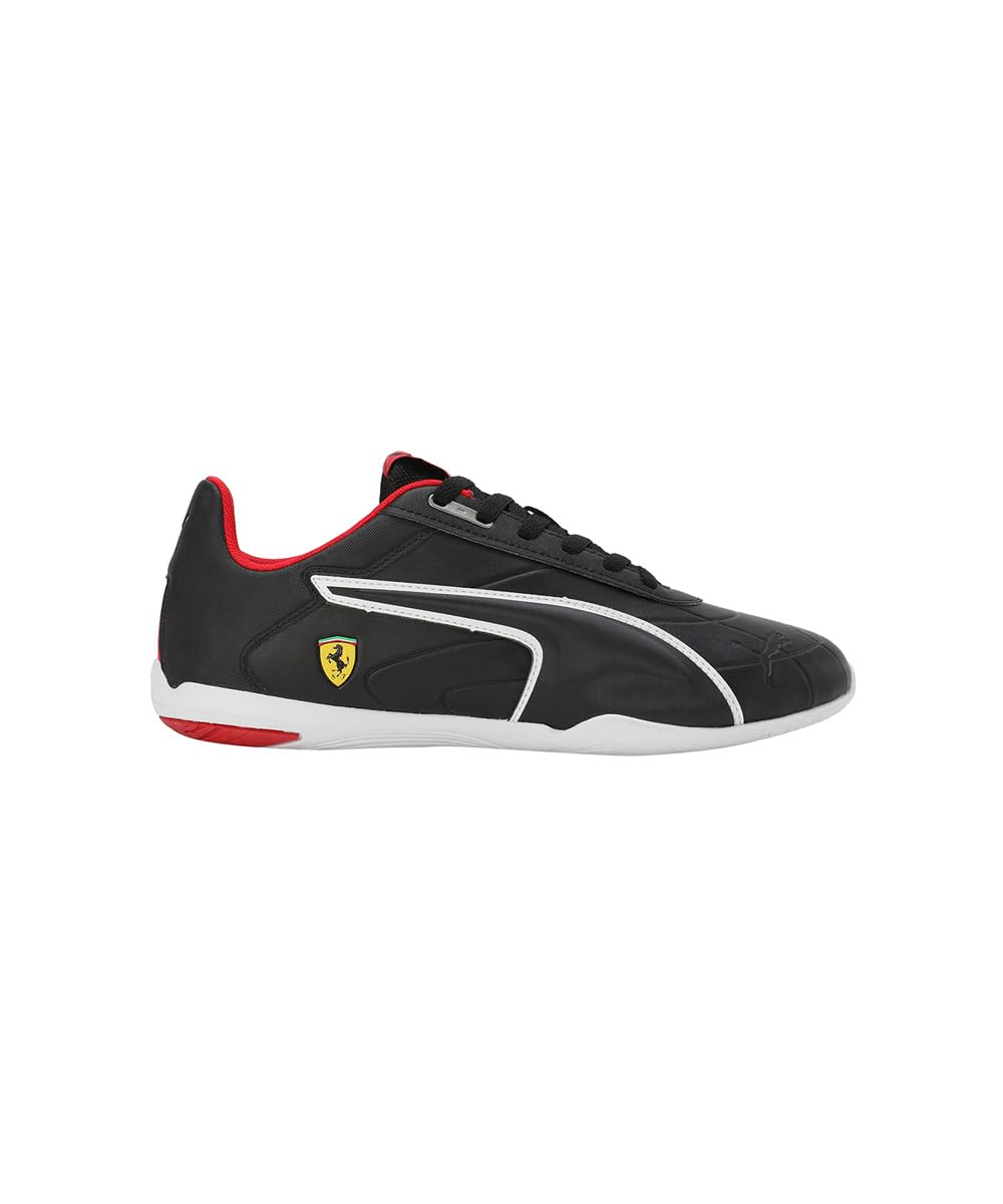 Puma Ferrari Tune Cat Sneaker - Black White Unisex - Image 4