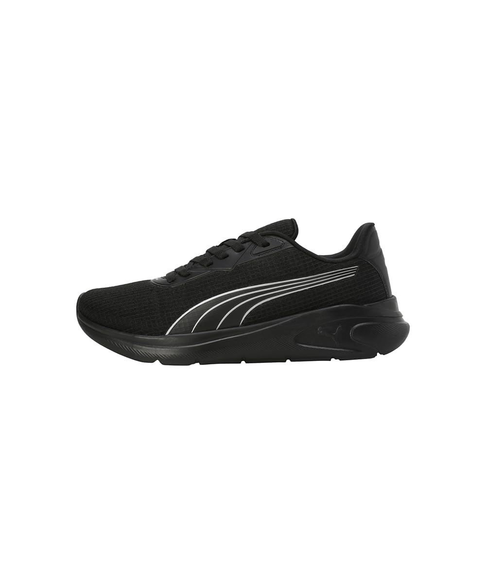 Puma Mens Exoteric Running Shoe - Black Silver - Image 2
