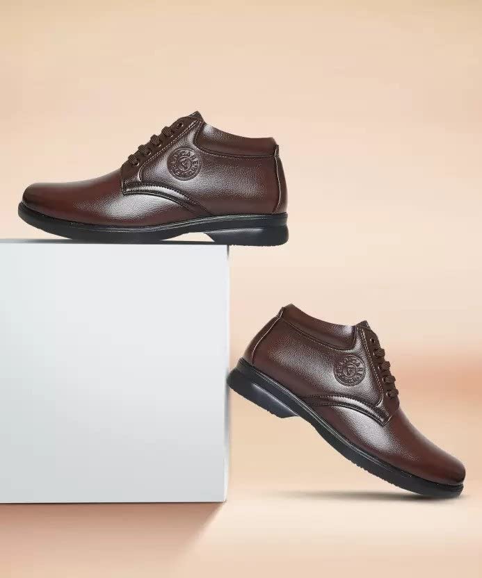 FIELD CARE Brown Derby Formal Shoes for Men - Image 2