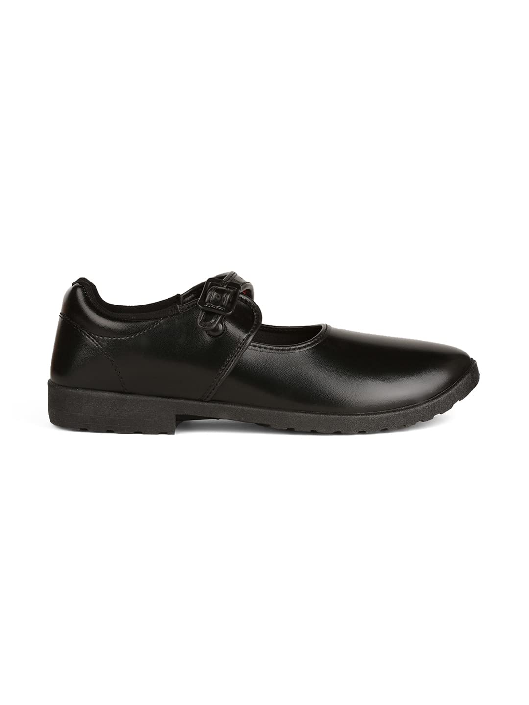 Bata Girls Black Buckle School Shoes - Image 5