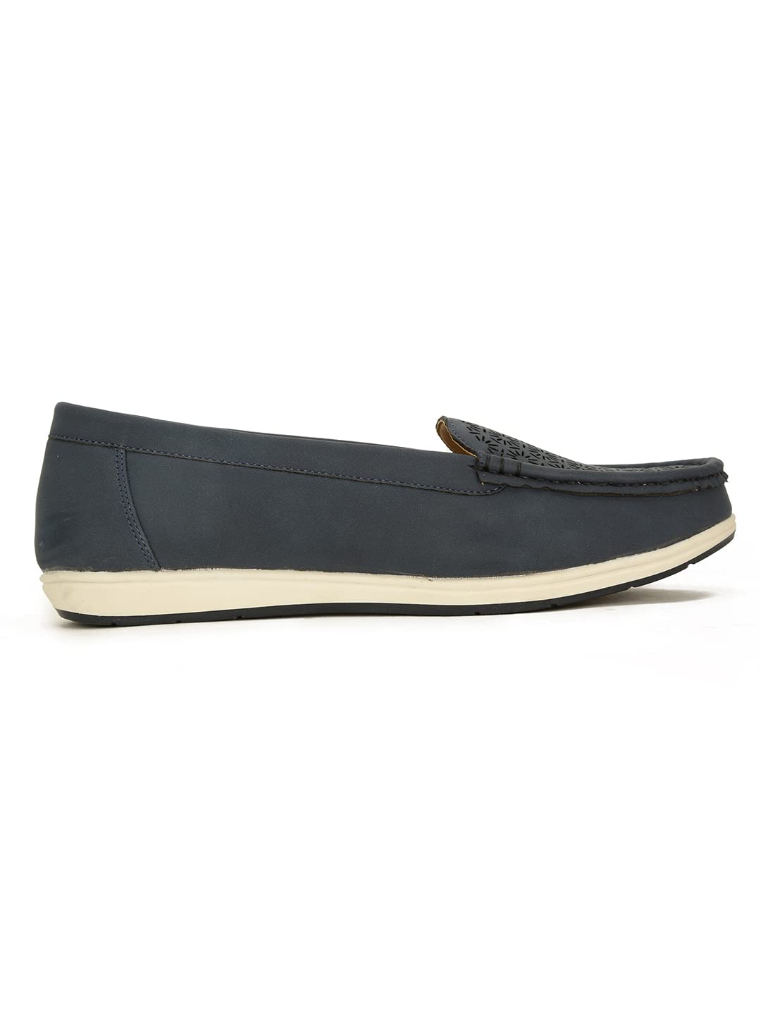 Bata Women's Blue Slip-on Loafers - Image 2