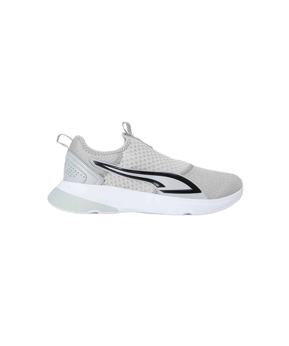 Puma Mens Asteride Sneaker - Ash Gray Black White - Image 3