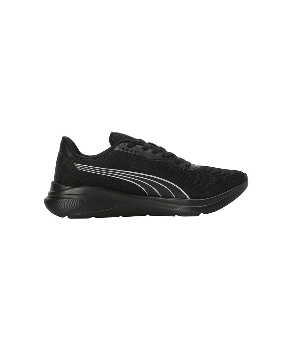 Puma Mens Exoteric Running Shoe - Black Silver - Image 3
