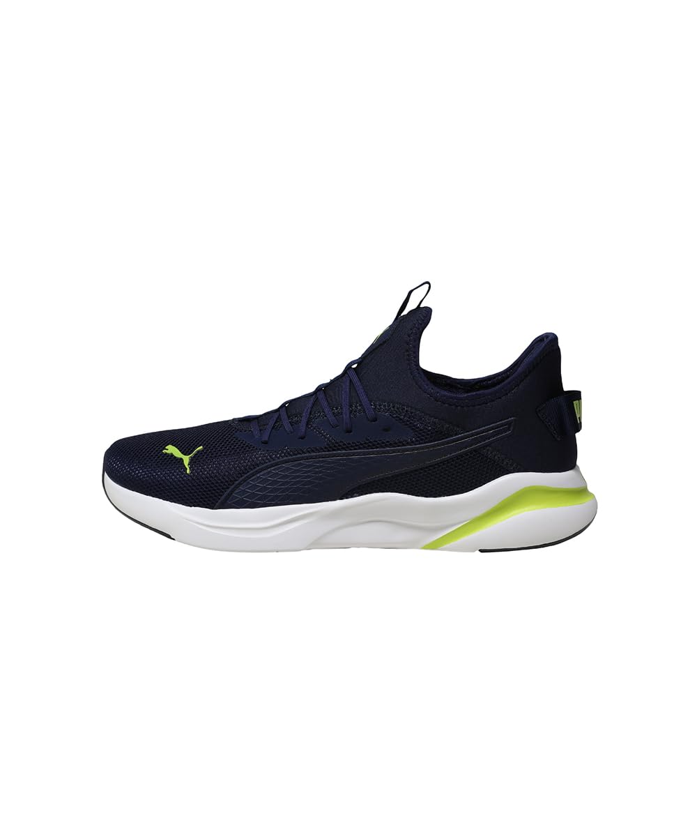 Puma Softride Rift PulseFusion - Navy Electric Lime White Men's Running Shoe - Image 2