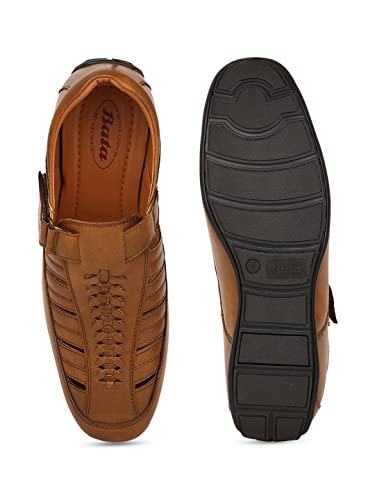 Bata Men's Slip-on Fisherman Sandal - Tan - Image 4