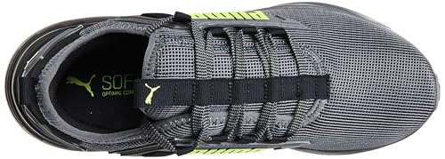 Puma Retaliate 3 Unwavered Black-Cool Dark Gray-Yellow Alert Running Shoe - Image 4