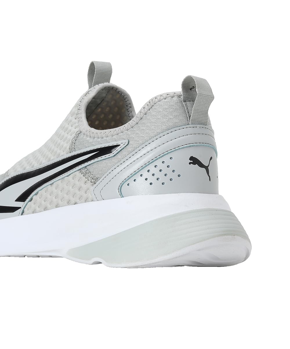 Puma Mens Asteride Sneaker - Ash Gray Black White - Image 5