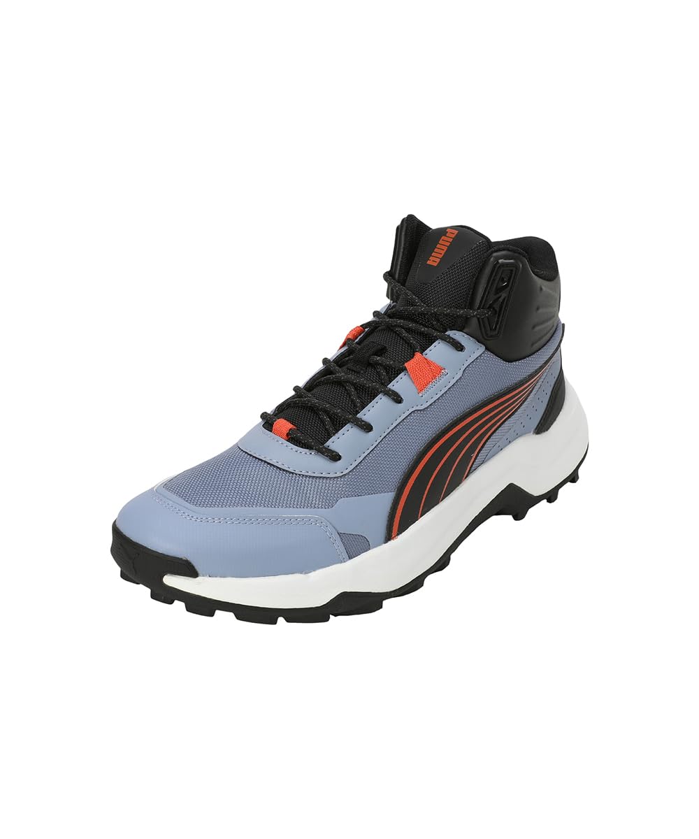 Puma Mens Questblitz Mid Running Shoe - Ash Black