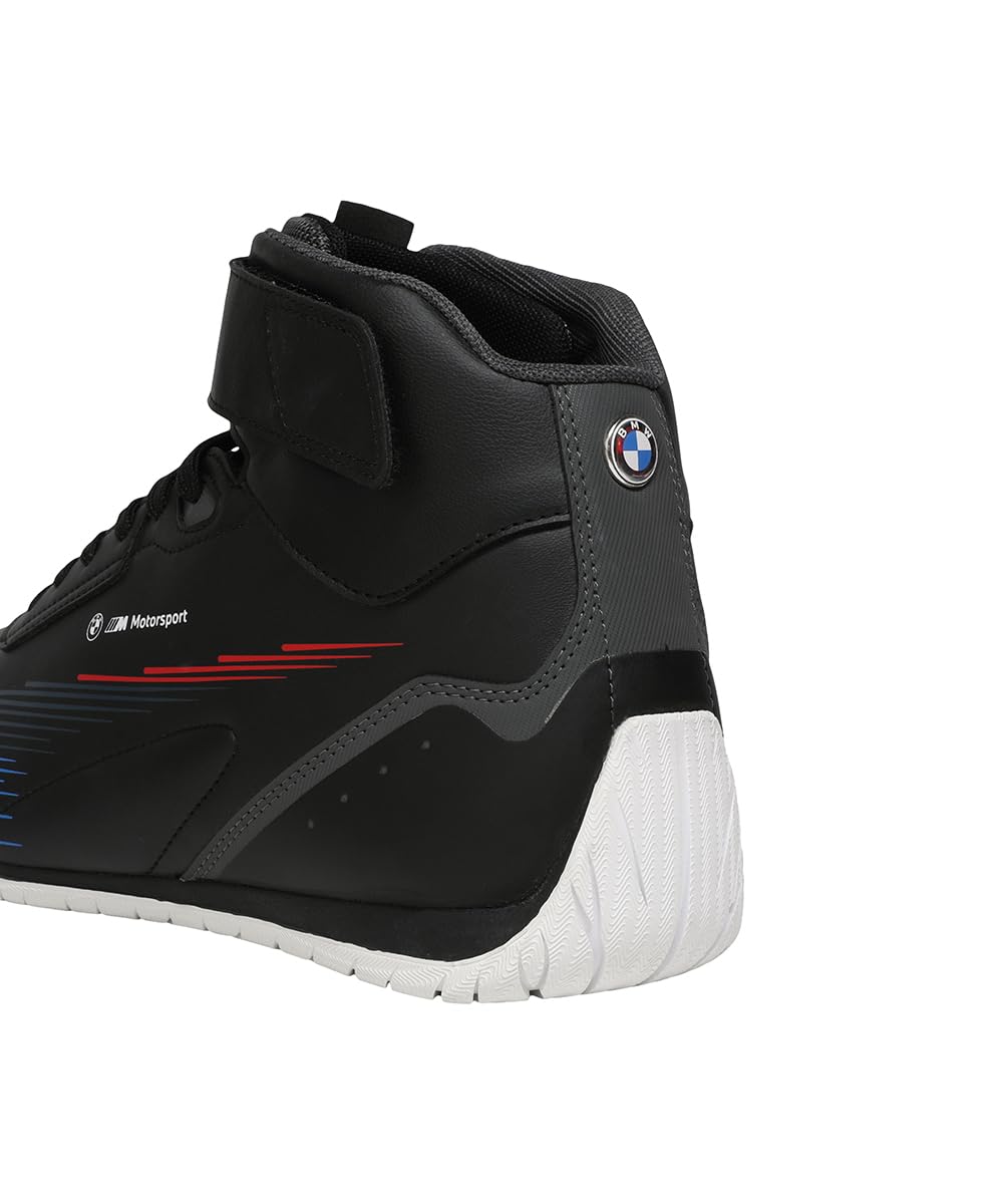 Puma BMW MMS Neo Cat Mid Sneakers - Black Shadow Gray - Image 4