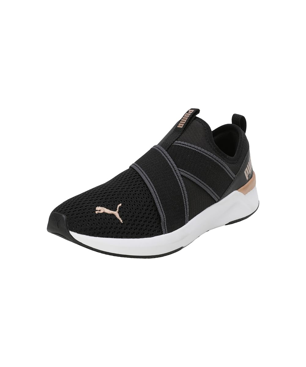 Puma Men Softride Harli Slip-on - Black White Gold