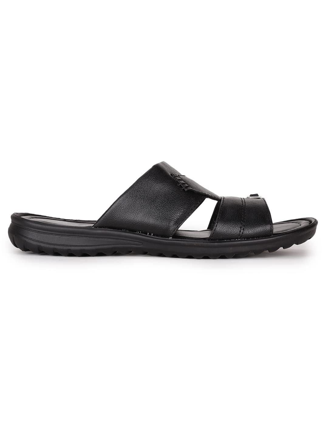 Bata Men's Black Slip-on Sandal - Image 2