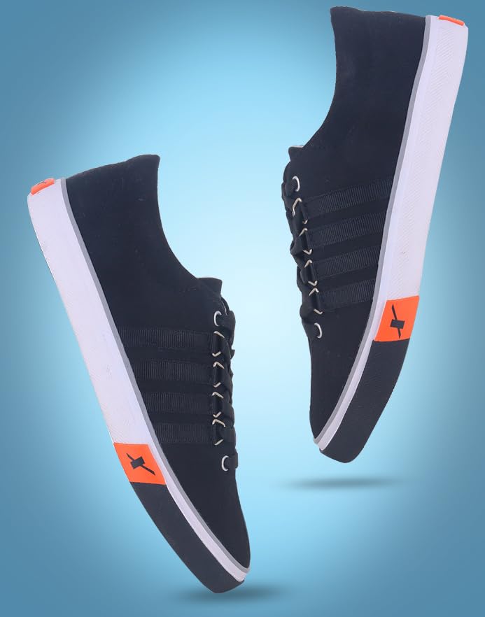 Sparx Men's Black Sneakers - Image 2