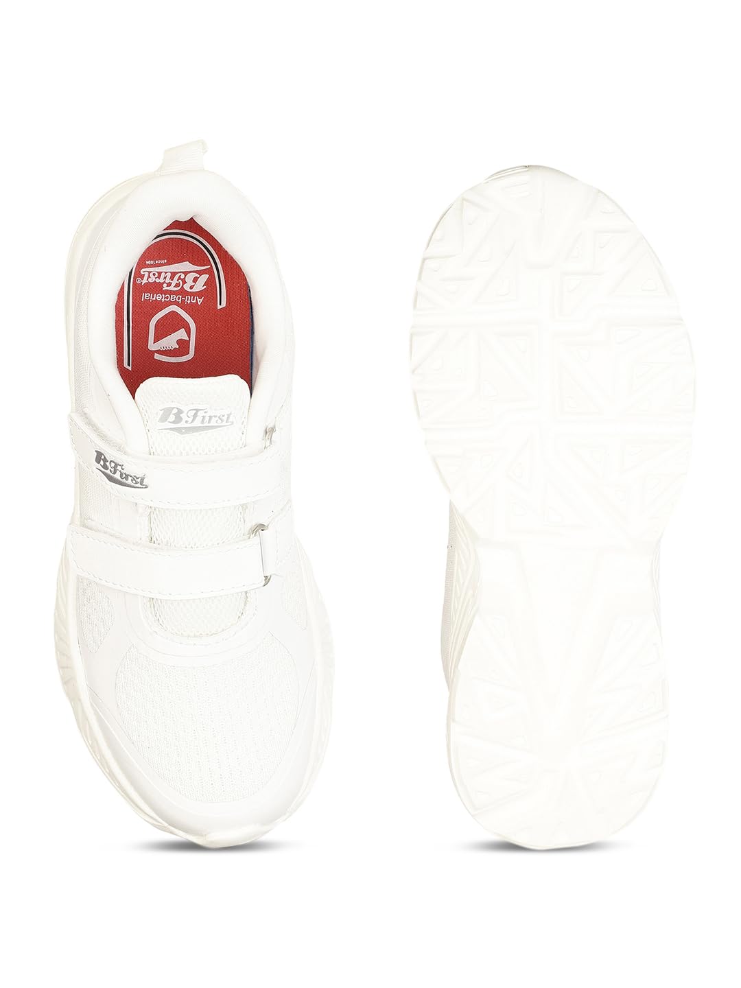 Bata Unisex Velcro School Shoes - White - Image 5