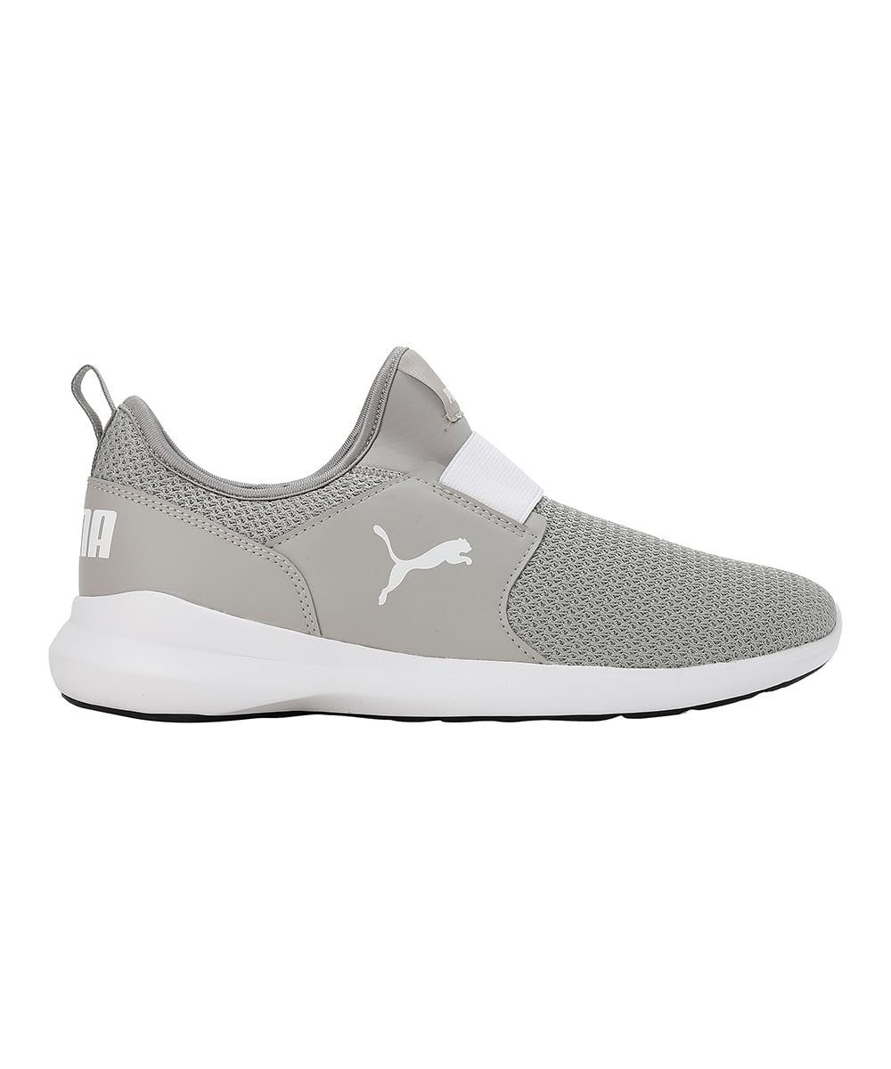 Puma Mens Pacer Slip on Sneaker - Smokey Gray White - Image 3