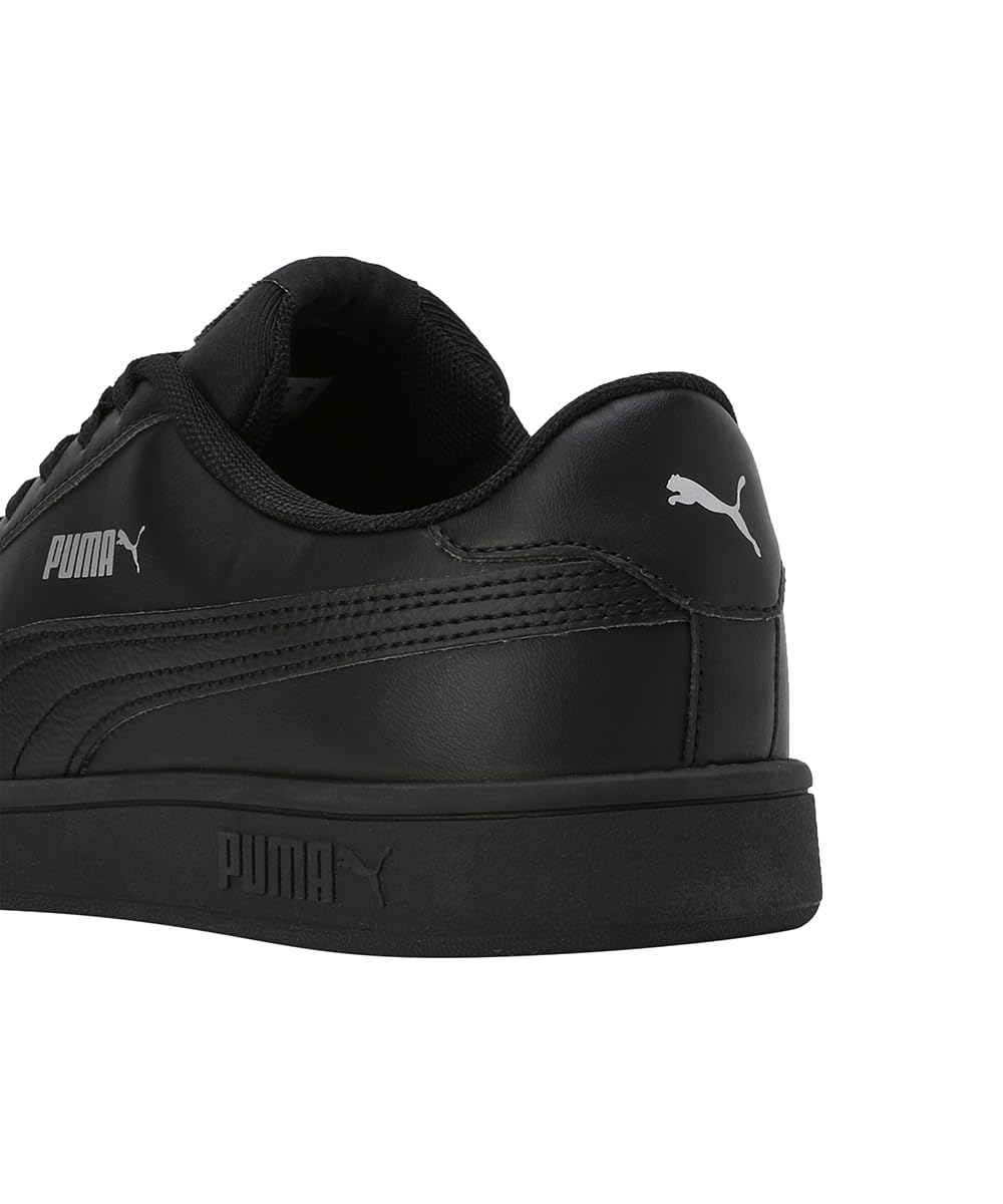 Puma Smashic Sneaker - Black Matte Silver Unisex - Image 4