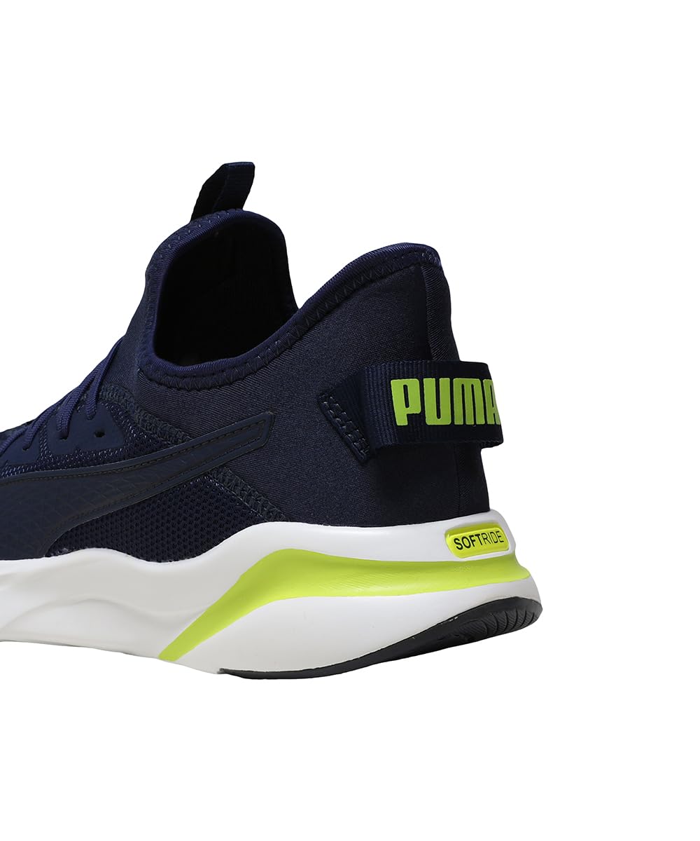 Puma Softride Rift PulseFusion - Navy Electric Lime White Men's Running Shoe - Image 4