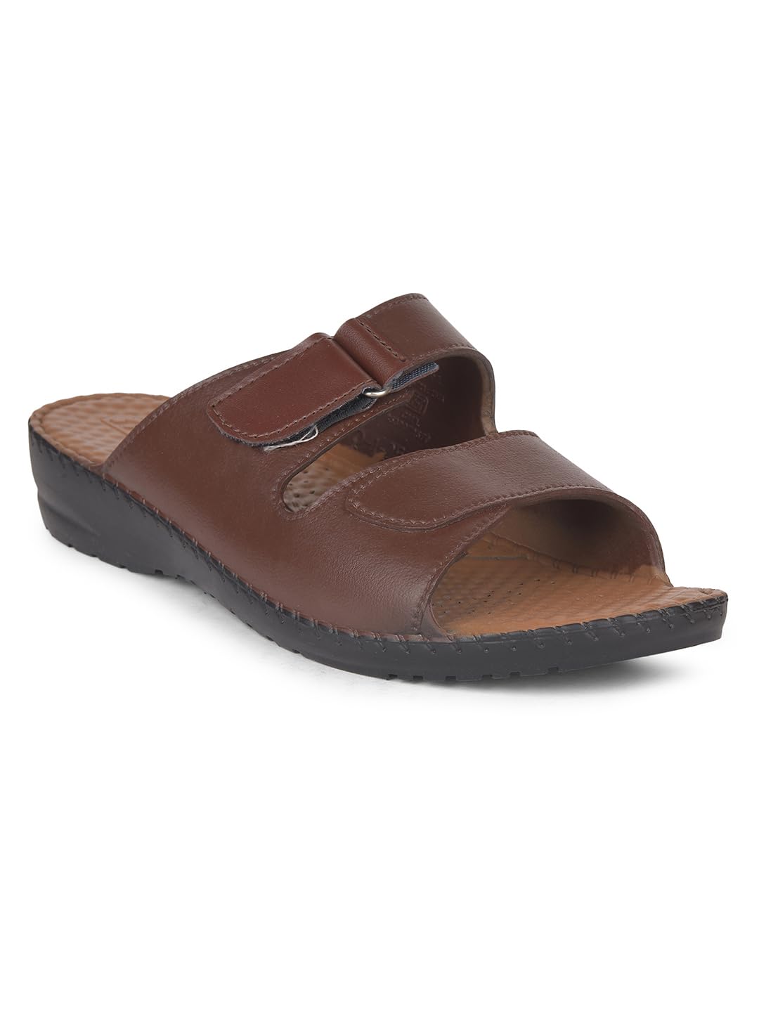Bata Brown Synthetic Slip-on Sandals for Women