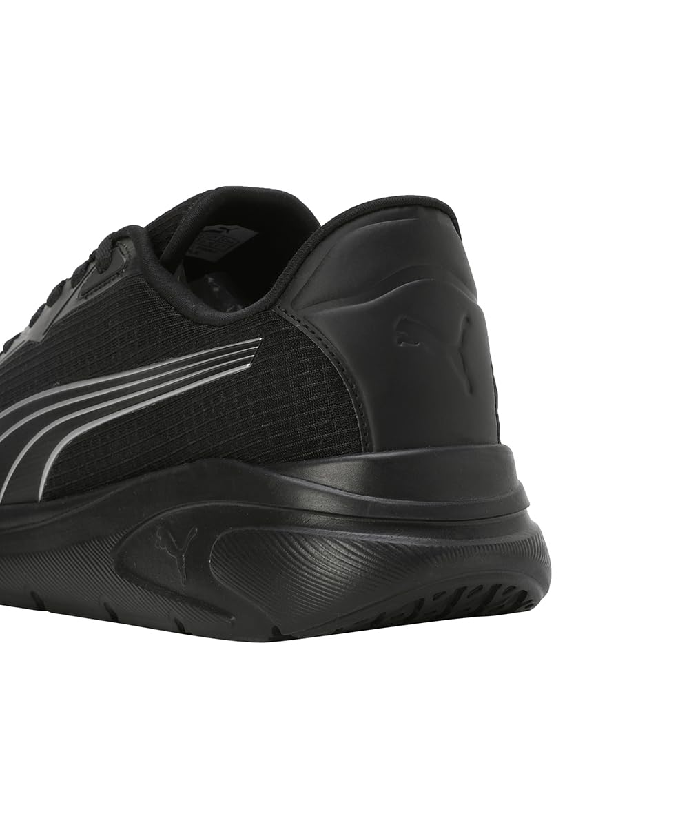 Puma Mens Exoteric Running Shoe - Black Silver - Image 4