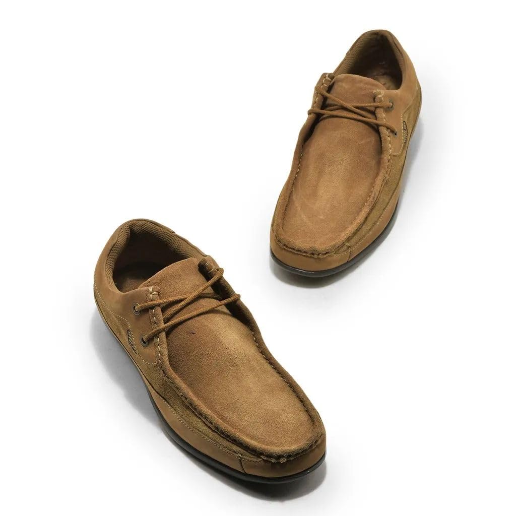 Woodland Men's Camel Slip-On Loafers - Image 3