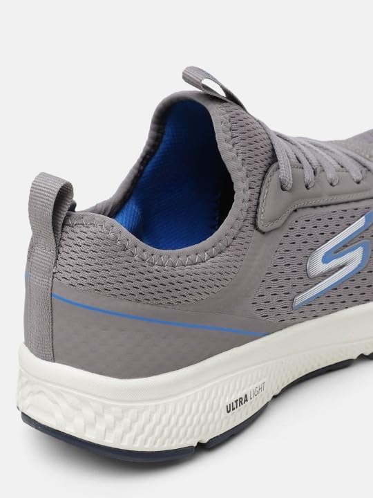 Skechers Men's GO Run Running Shoes - Gray Blue - Image 3