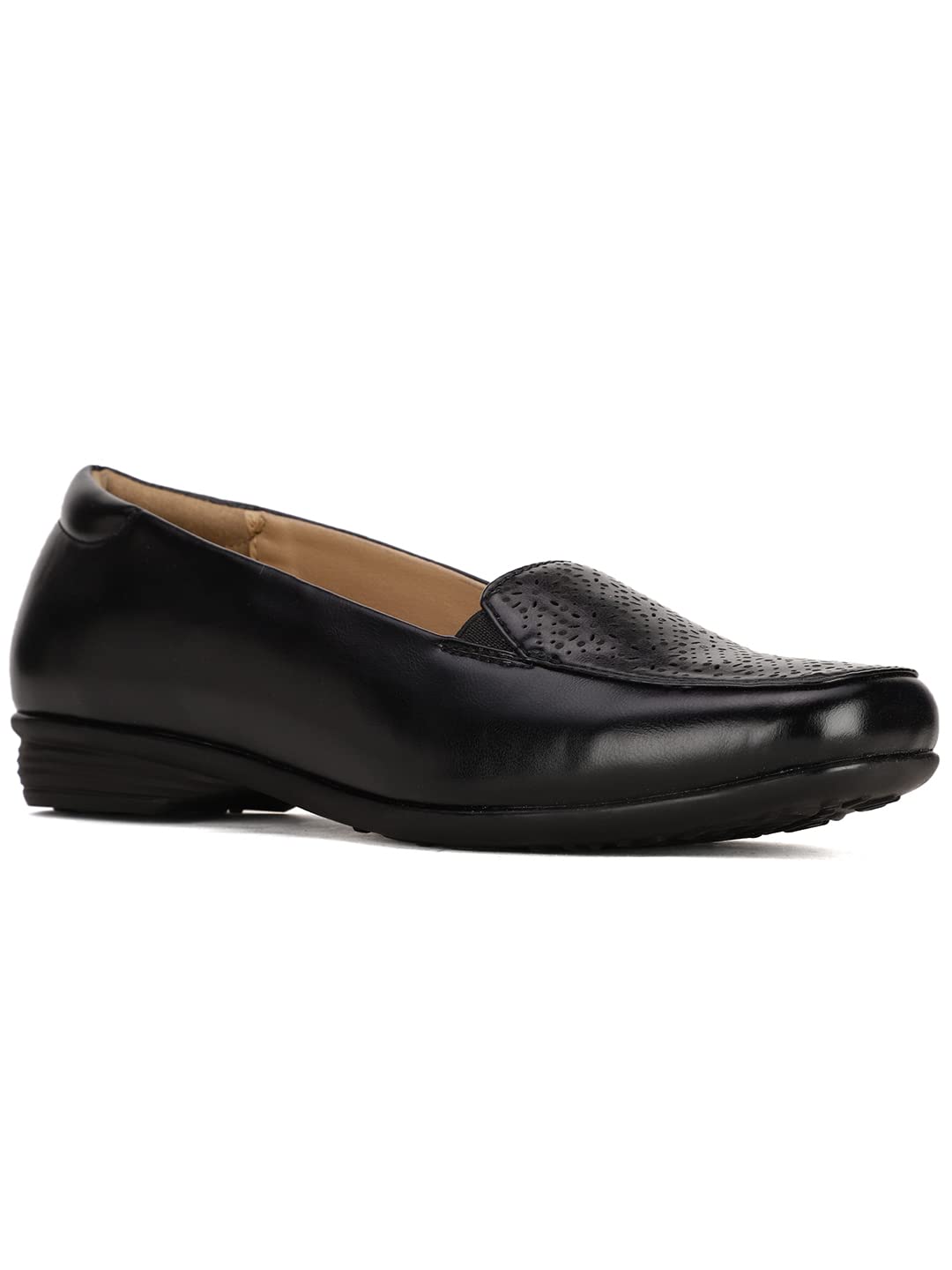 Bata Women's Black Synthetic Loafers
