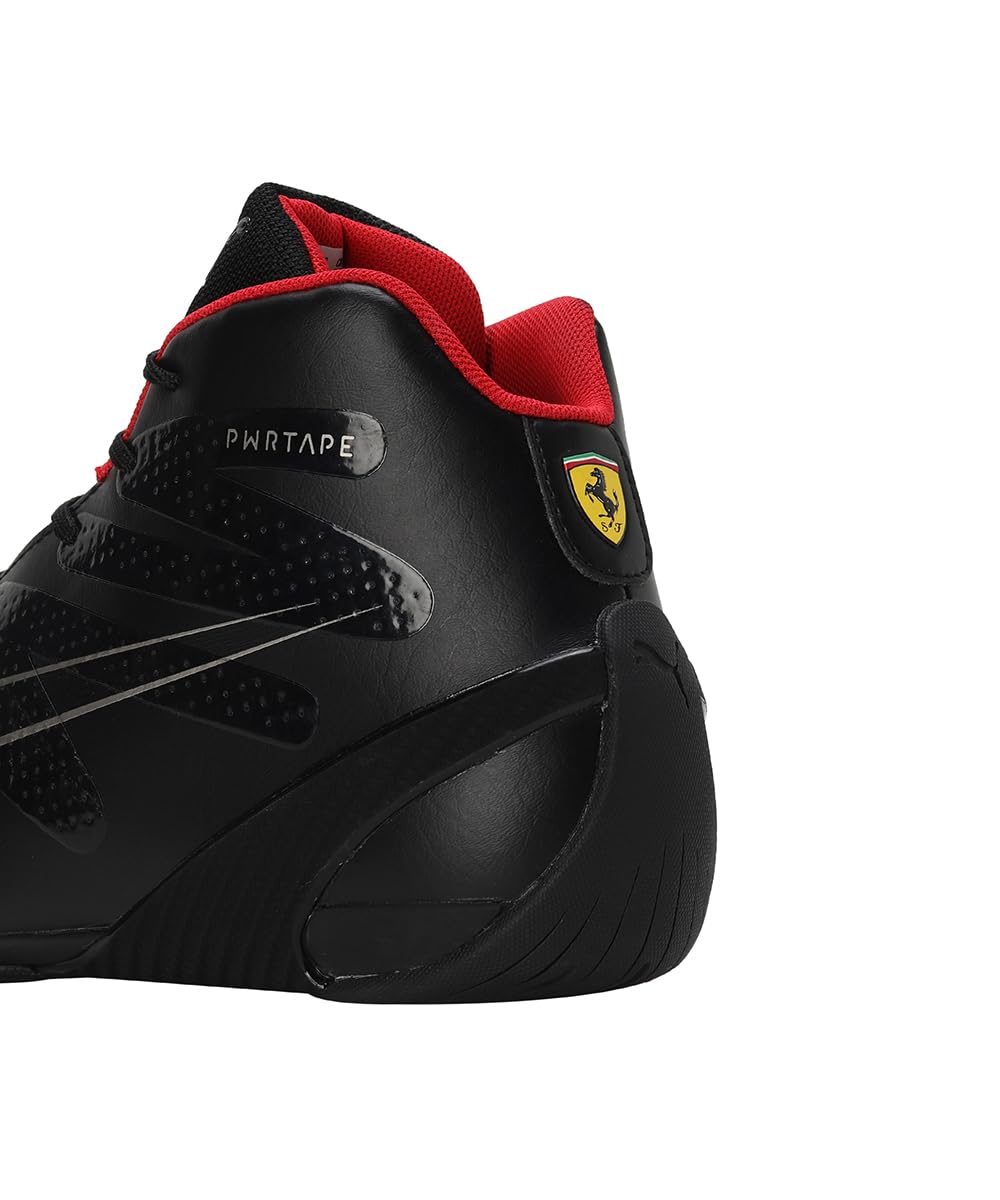 Puma Ferrari Carbon Cat Mid Sneaker - Black - Image 5
