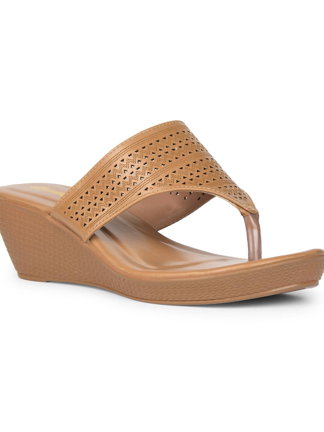 Bata Women's Gold Wedge Heel Sandals - Image 5