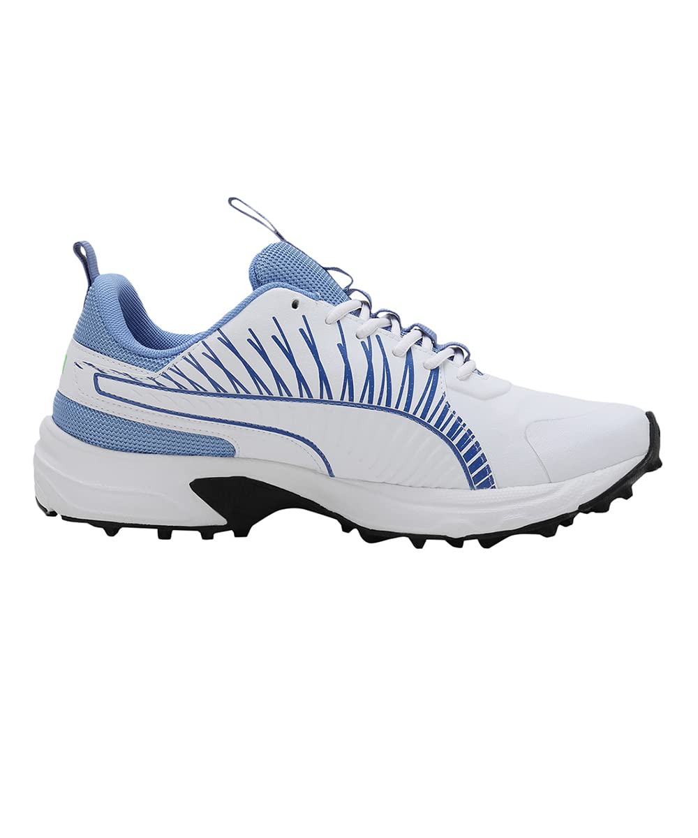 Puma Mens Cricket Shoe - White Blue Green - Image 3