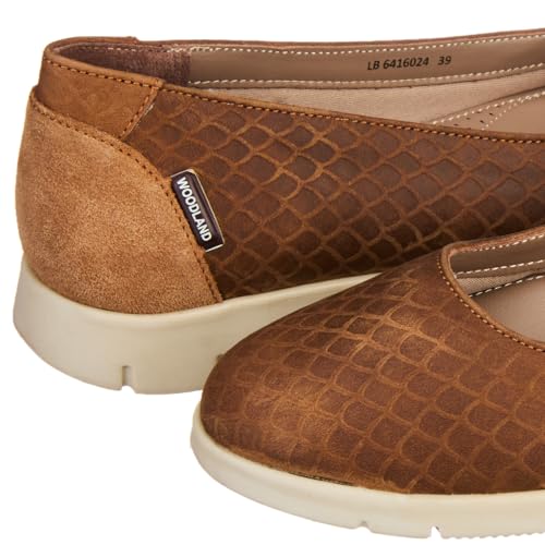 Woodland Women's Camel Nubuk Bally - Image 2