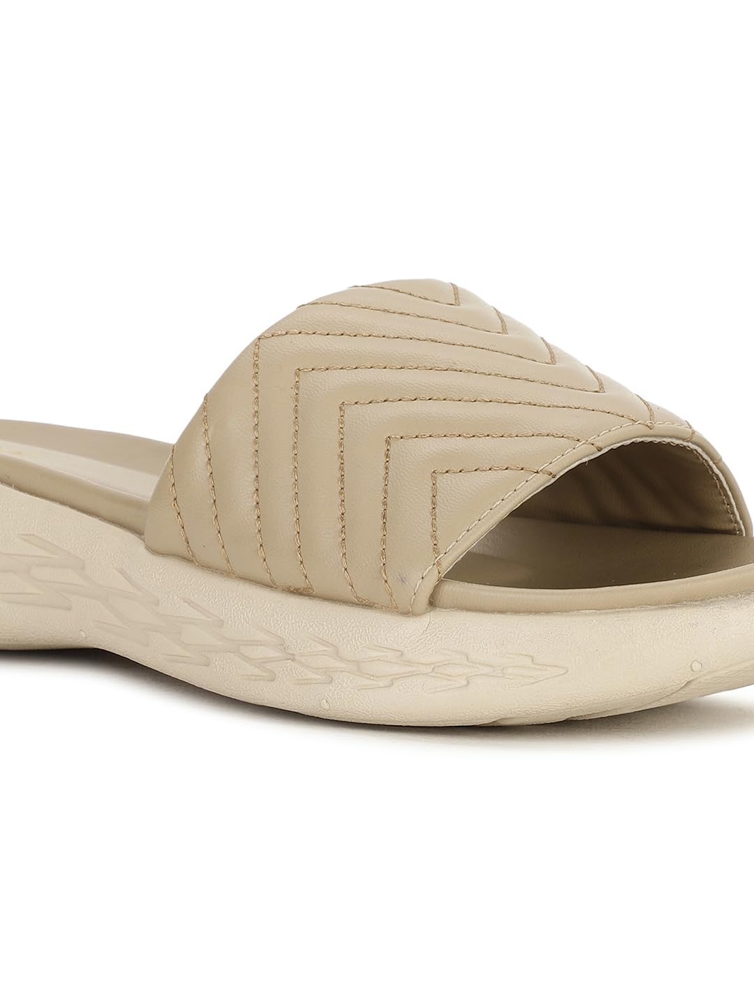 Bata Women's Beige Platform Heels Sandals - Image 5