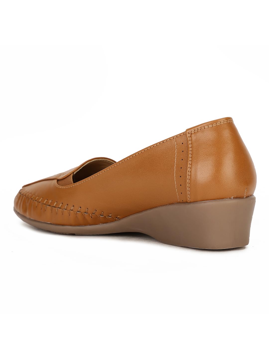 Bata Women's Wedge Heel Ballerina - Tan - Image 4