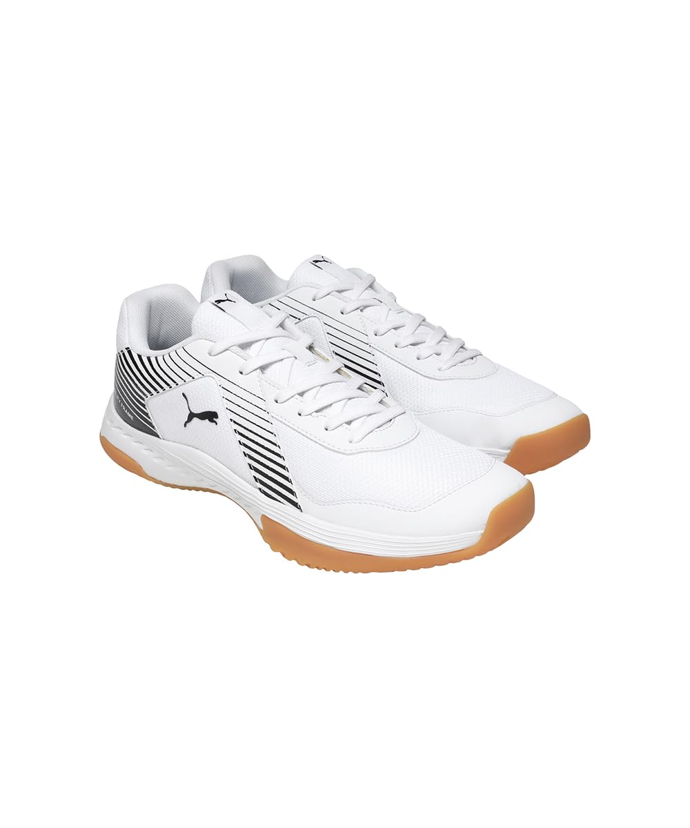 Puma Badminton Smash Sprint White-Black Indoor Shoe - Image 5