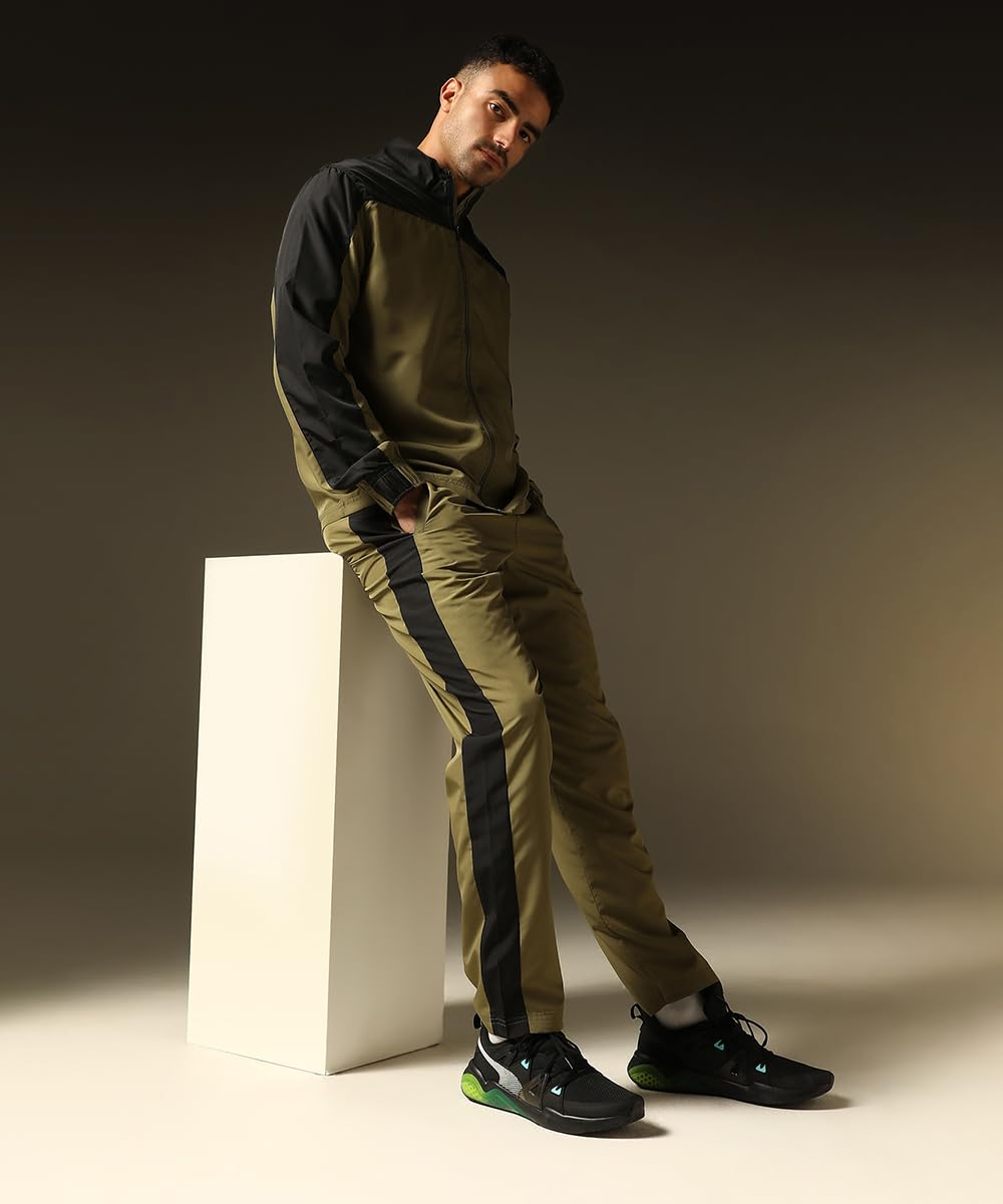 Puma Men Cell Fraction Fade Running Shoe - Black Scuba Blue Yellow - Image 5