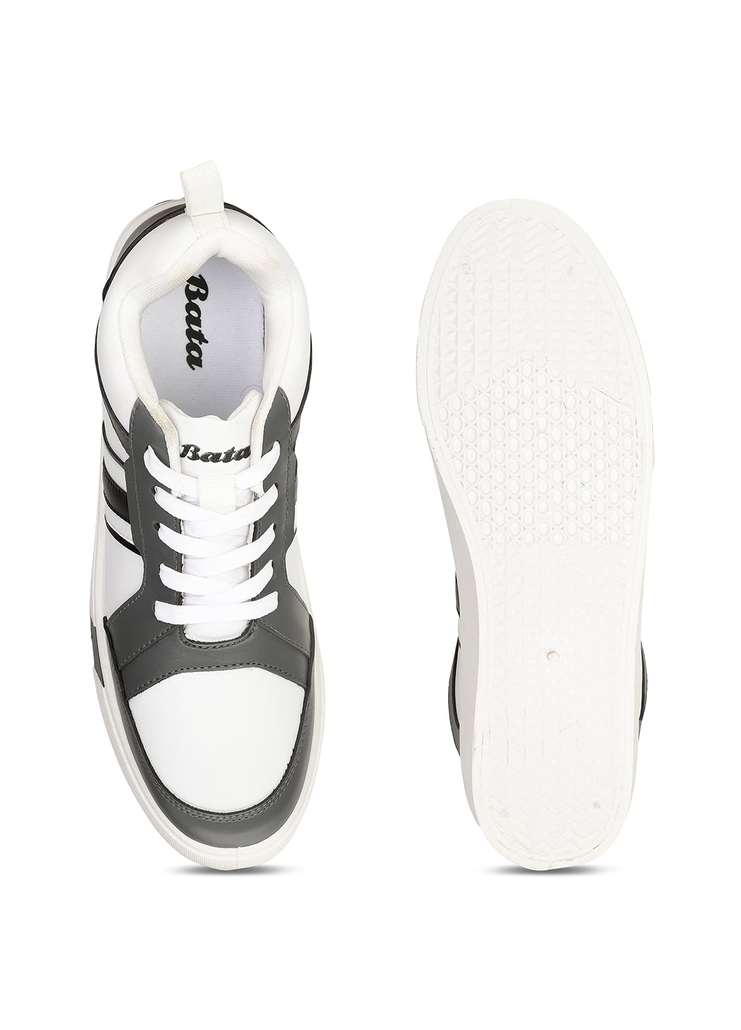 Bata Men's Grey Sneakers - Image 4