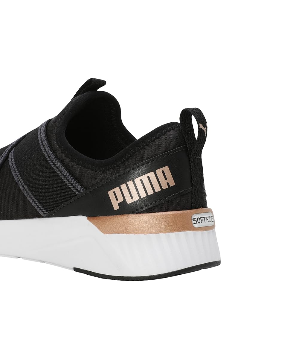 Puma Men Softride Harli Slip-on - Black White Gold - Image 4