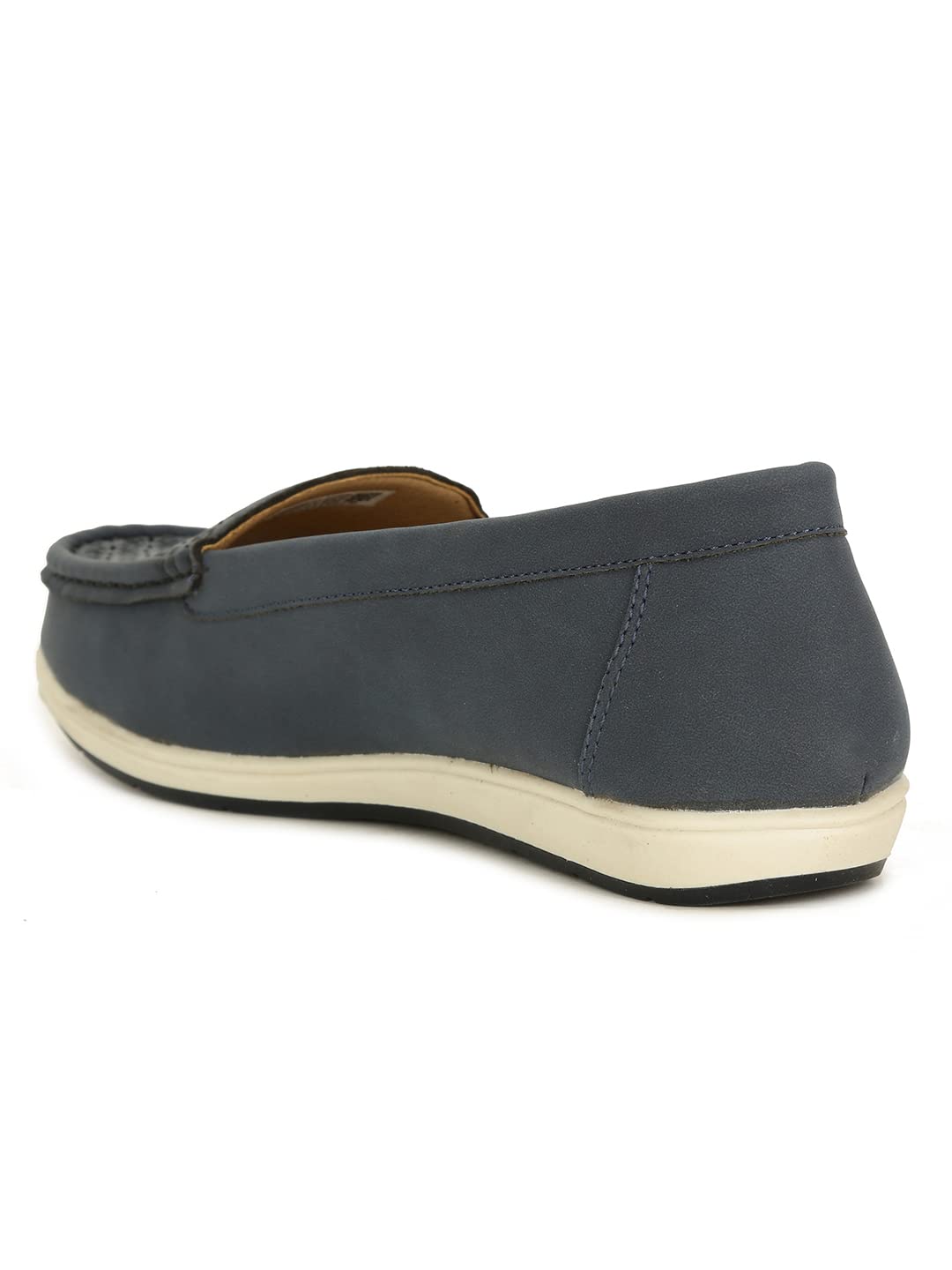 Bata Women's Blue Slip-on Loafers - Image 3