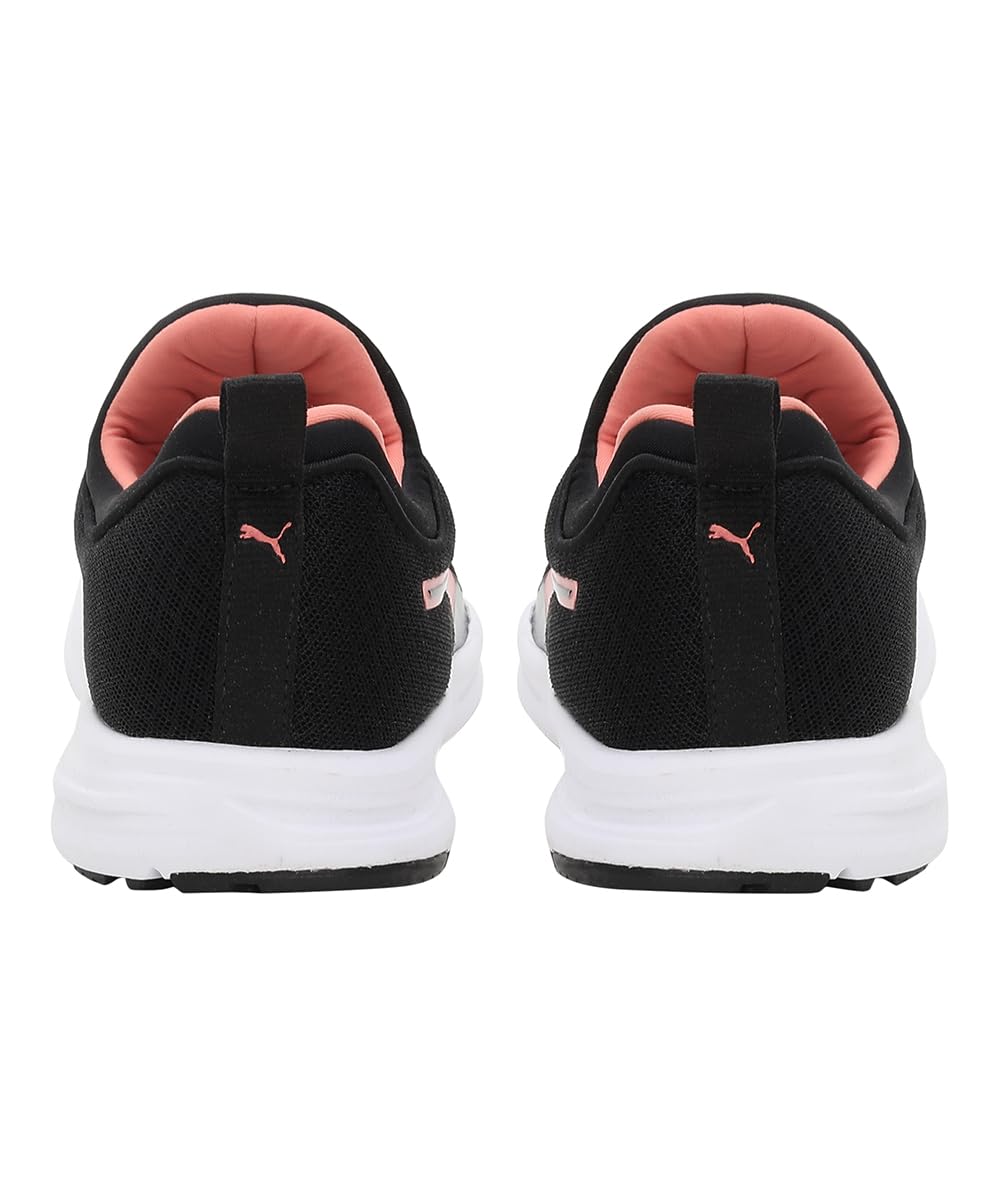 Puma Women's Swilla Slip ON Running Shoe - Black-Carnation Pink-White - Image 4