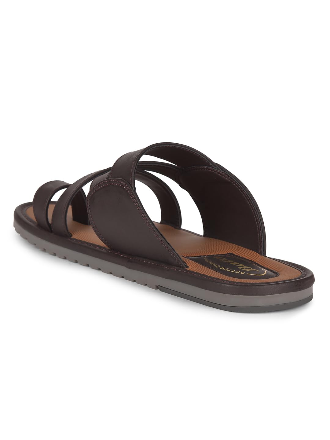 Bata Men's Brown Slip-on Sandals - Image 3