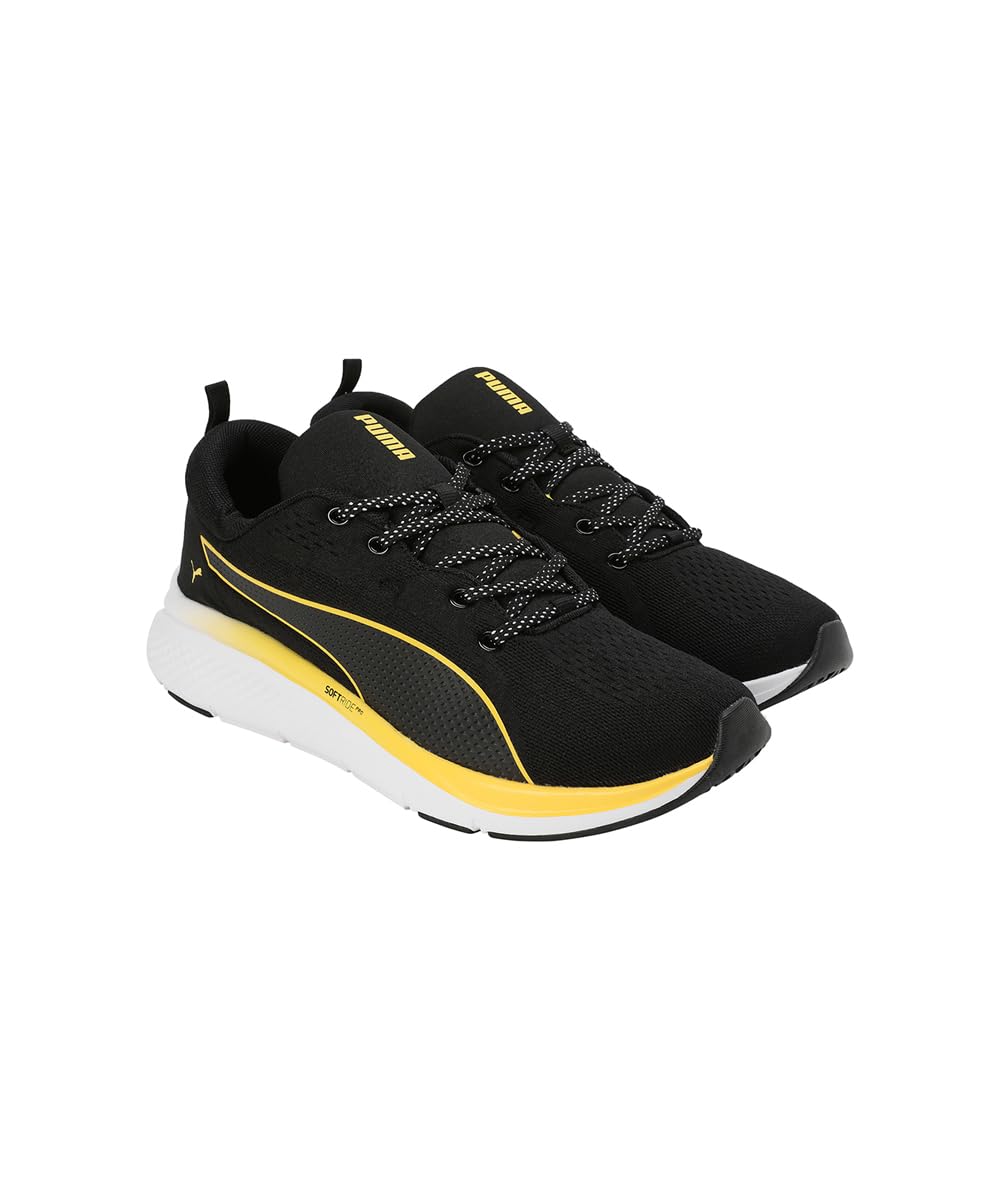 Puma Softride Pro Echo - Black Yellow Men's Running Shoe - Image 5