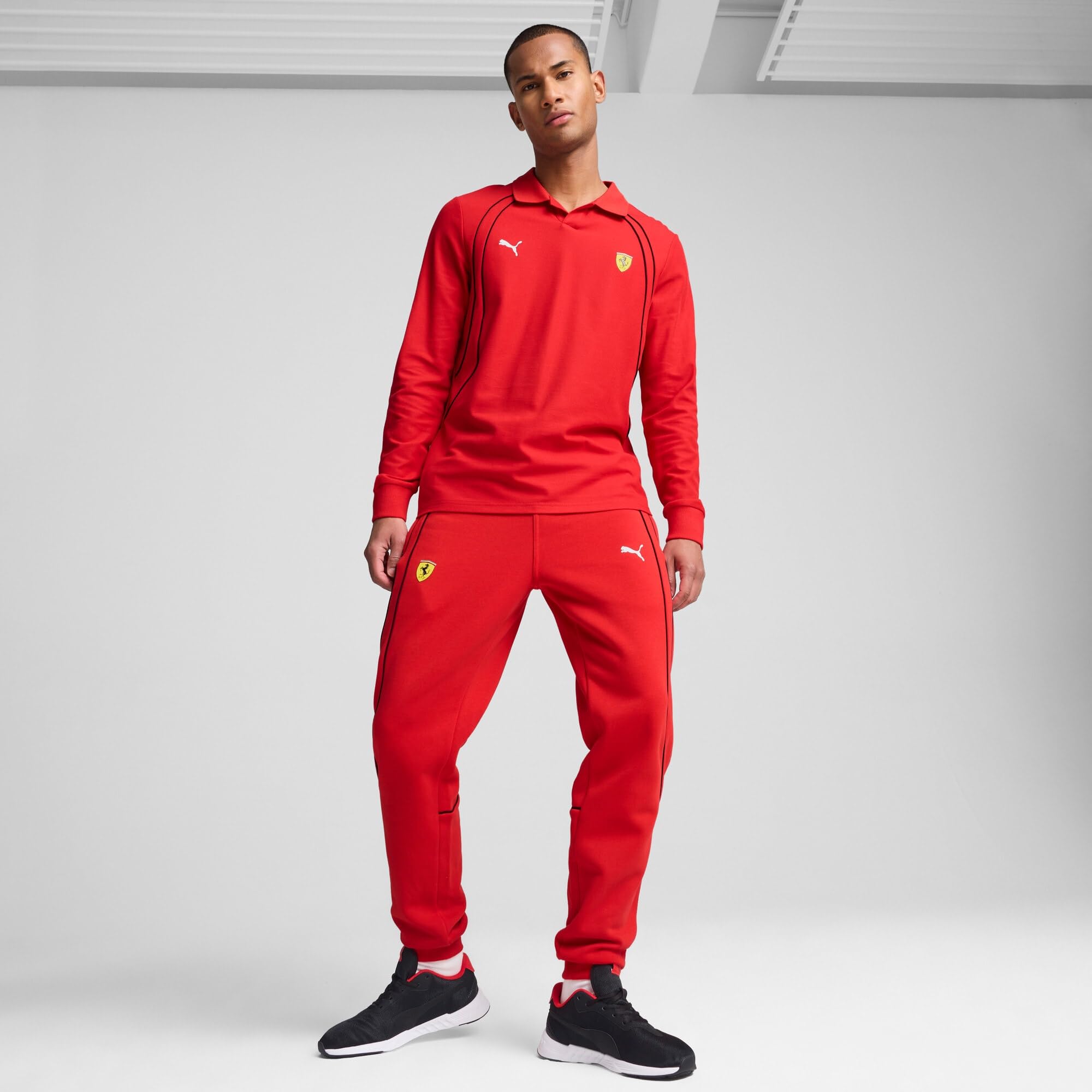 Puma Ferrari Tiburion Sneaker - Black-Rosso Corsa - Image 2