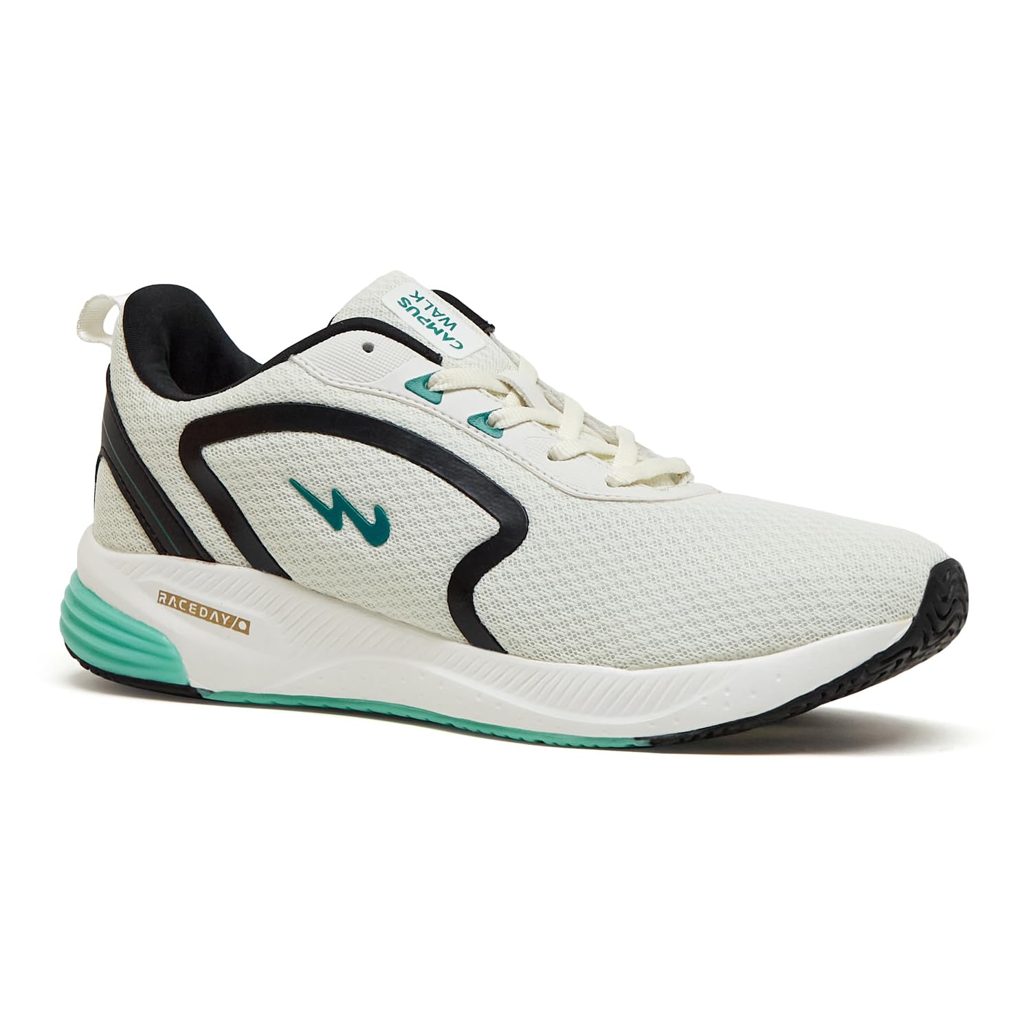 Camp Karl Men's Running Shoes - White/Silver Green