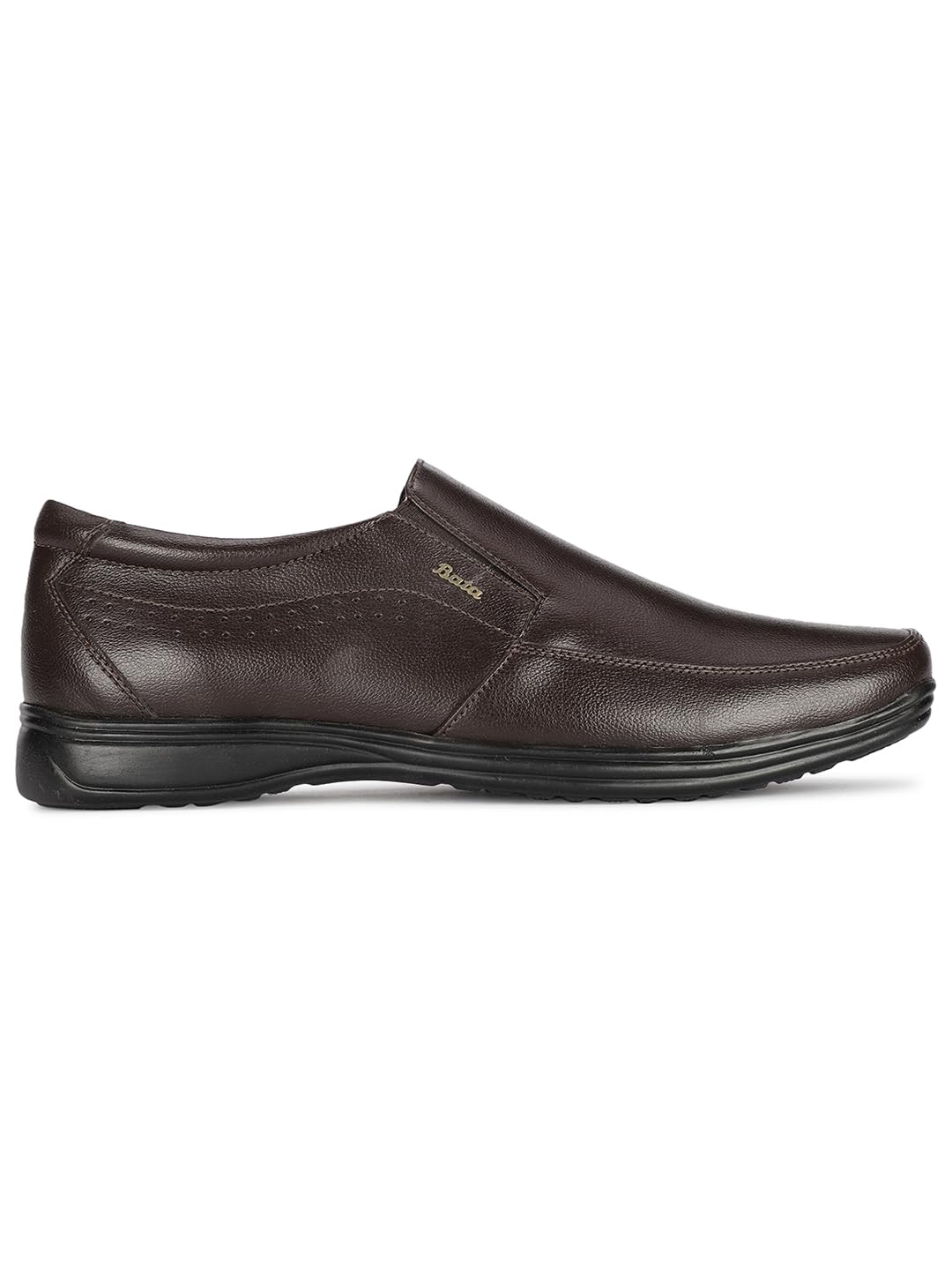 Bata Men's Slip-on Formal Shoes - Brown - Image 3