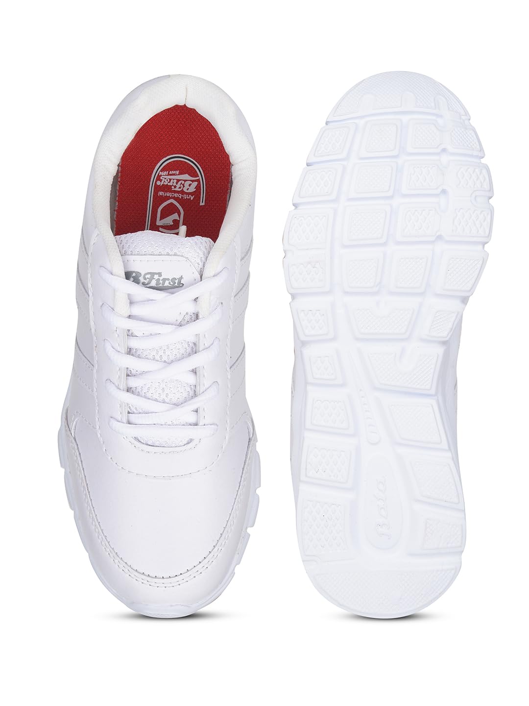 Bata Boy's Lace-up School Shoes - White - Image 4